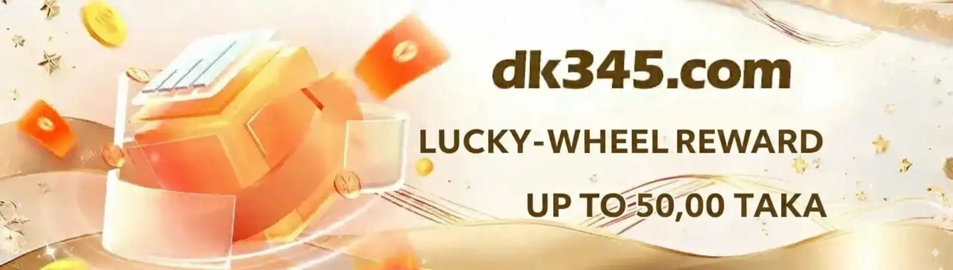 Lucky wheel reward banner with chances to win big prizes on CK333.