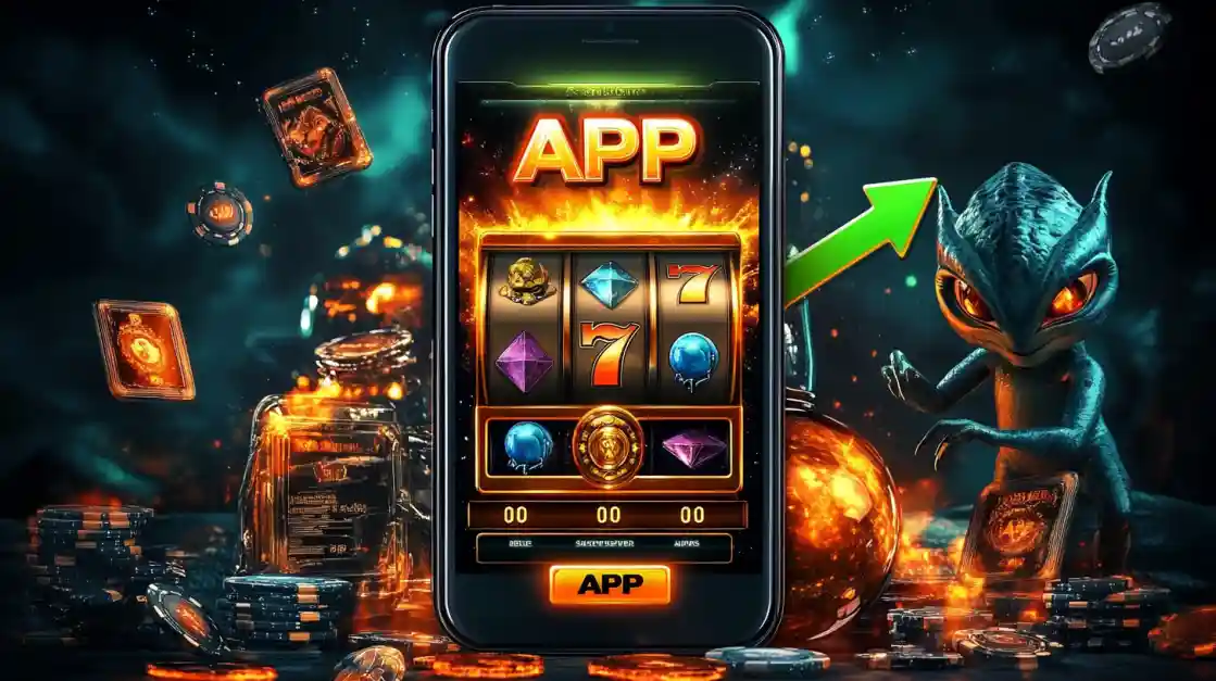 A slot-style game shown inside the CK333 mobile app, highlighting a fun gaming experience.